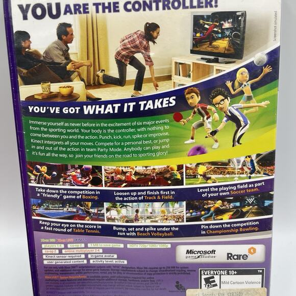 Kinect Sports (Microsoft Xbox 360) CIB COMPLETE & TESTED - Picture 3 of 7